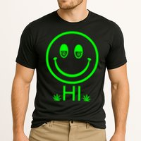Hi Smiley Face Weed Cooling Performance Crew T-Shirt