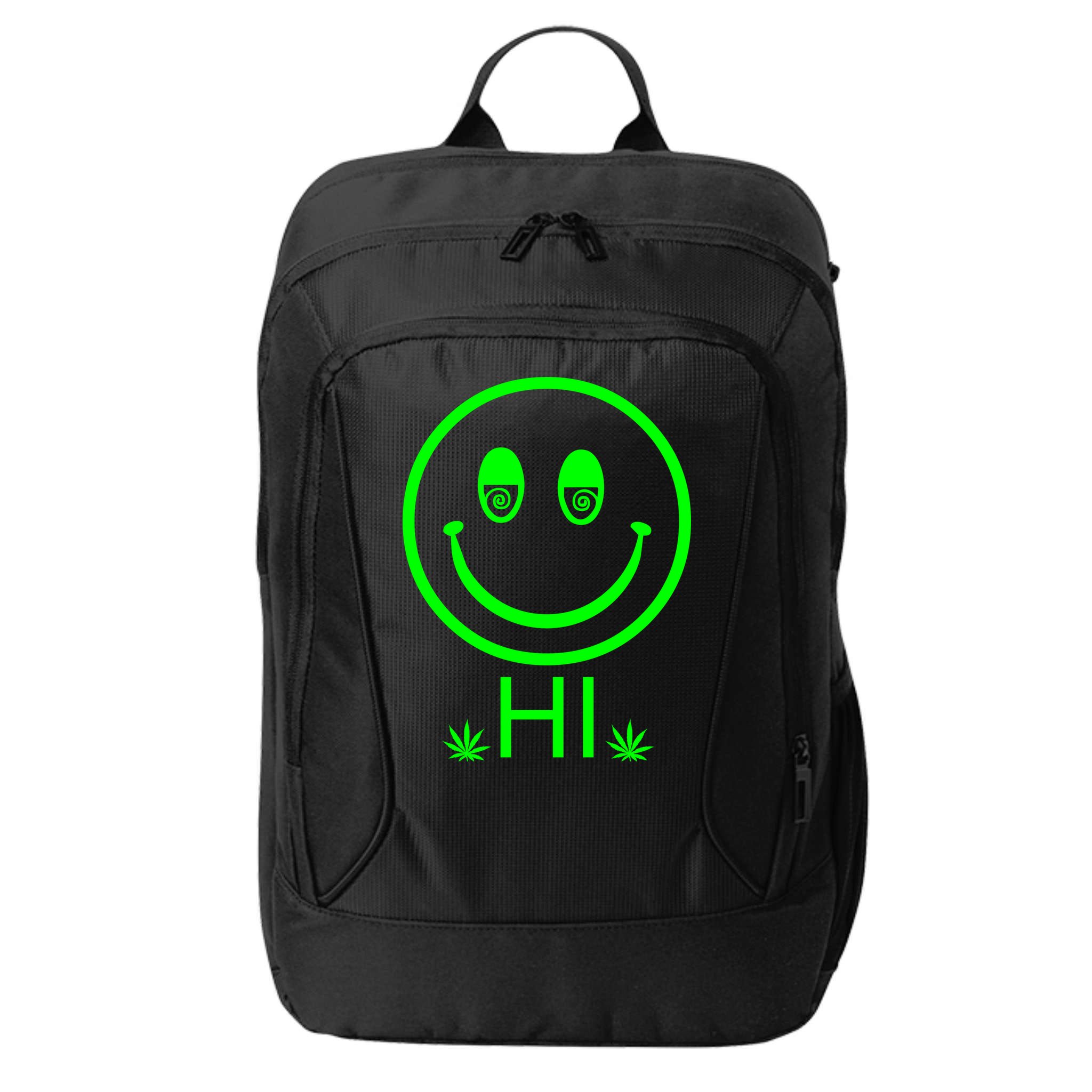 Hi Smiley Face Weed City Backpack