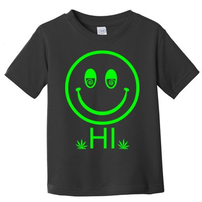 Hi Smiley Face Weed Toddler T-Shirt