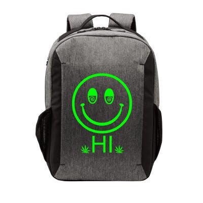 Hi Smiley Face Weed Vector Backpack