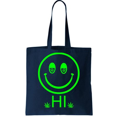 Hi Smiley Face Weed Tote Bag