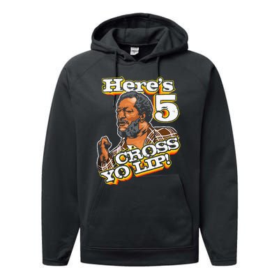 Here Is 5 Cross Yo Lip Son In Sanford City Performance Fleece Hoodie