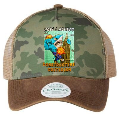How I Accept Constructive Criticism Auntie Shark Legacy Tie Dye Trucker Hat