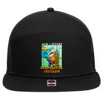 How I Accept Constructive Criticism Auntie Shark 7 Panel Mesh Trucker Snapback Hat