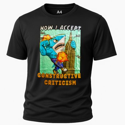 How I Accept Constructive Criticism Auntie Shark Performance Shirt