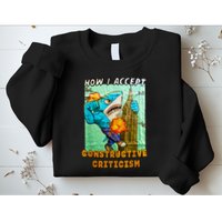 How I Accept Constructive Criticism Auntie Shark Sweatshirt