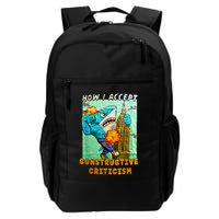 How I Accept Constructive Criticism Auntie Shark Backpack