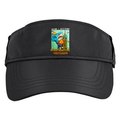 How I Accept Constructive Criticism Auntie Shark Adult Drive Performance Visor