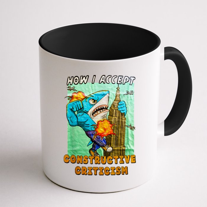 How I Accept Constructive Criticism Auntie Shark Mug