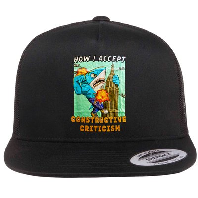 How I Accept Constructive Criticism Auntie Shark Flatbill Hat