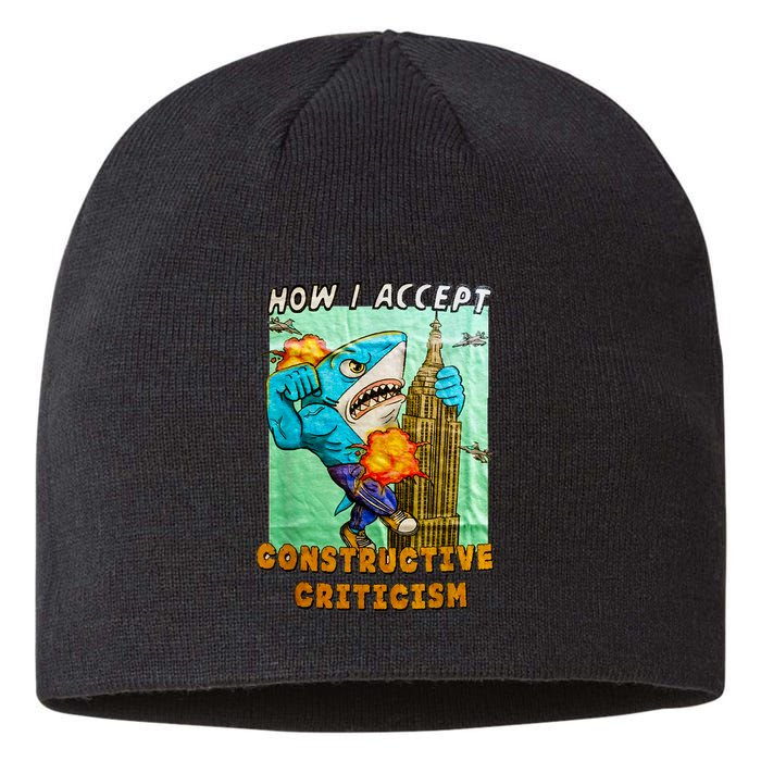 How I Accept Constructive Criticism Auntie Shark Sustainable Beanie
