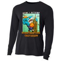 How I Accept Constructive Criticism Auntie Shark Cooling Performance Long Sleeve Crew