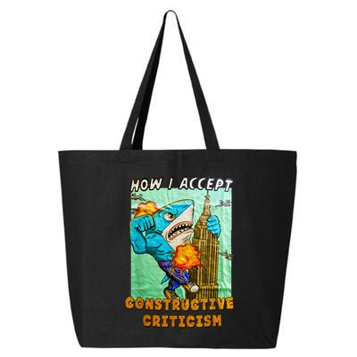 How I Accept Constructive Criticism Auntie Shark 25L Jumbo Tote