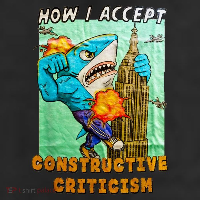 How I Accept Constructive Criticism Auntie Shark 25L Jumbo Tote