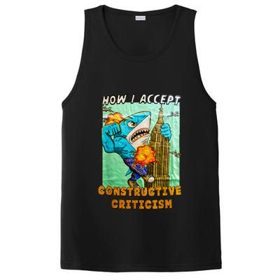 How I Accept Constructive Criticism Auntie Shark PosiCharge Competitor Tank