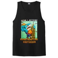 How I Accept Constructive Criticism Auntie Shark PosiCharge Competitor Tank