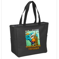 How I Accept Constructive Criticism Auntie Shark Zip Tote Bag