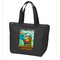How I Accept Constructive Criticism Auntie Shark Zip Tote Bag