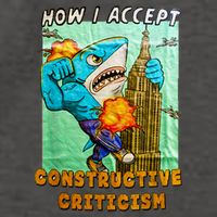How I Accept Constructive Criticism Auntie Shark Vector Backpack