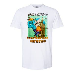 How I Accept Constructive Criticism Auntie Shark Softstyle CVC T-Shirt