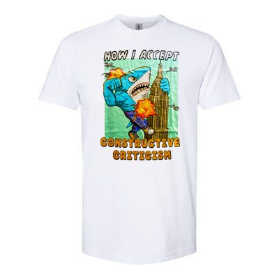 How I Accept Constructive Criticism Auntie Shark Softstyle CVC T-Shirt