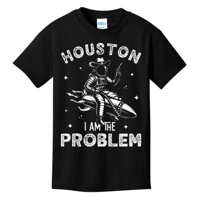 Houston I Am The Problem Space Lovers Astronaut Kids T-Shirt