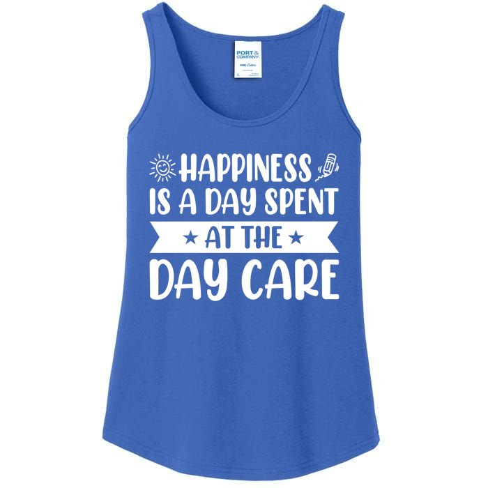 Happiness Is A Day Spent At The Day Care Sitter Daycare Gift Ladies Essential Tank