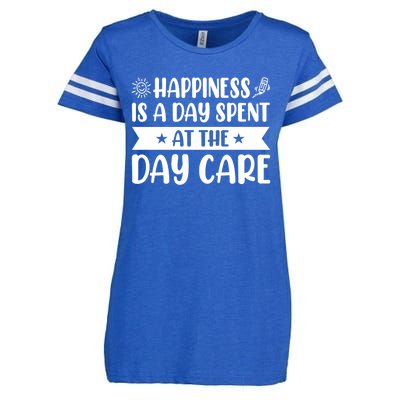 Happiness Is A Day Spent At The Day Care Sitter Daycare Gift Enza Ladies Jersey Football T-Shirt