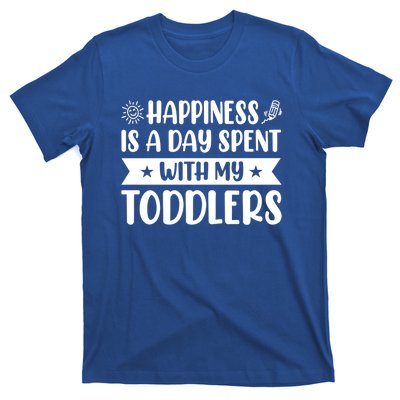 Happiness Is A Day Spent With My Sitter Daycare Gift T-Shirt