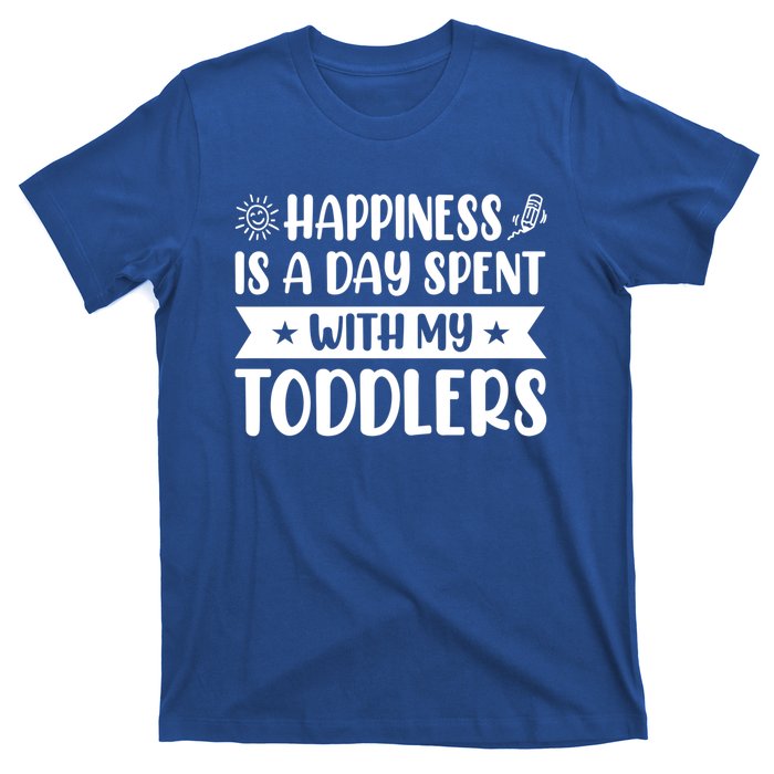 Happiness Is A Day Spent With My Sitter Daycare Gift T-Shirt