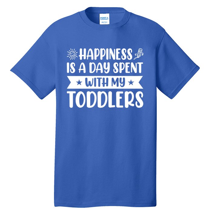 Happiness Is A Day Spent With My Sitter Daycare Gift Tall T-Shirt