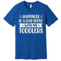 Happiness Is A Day Spent With My Sitter Daycare Gift Premium T-Shirt