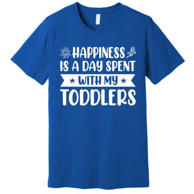 Happiness Is A Day Spent With My Sitter Daycare Gift Premium T-Shirt