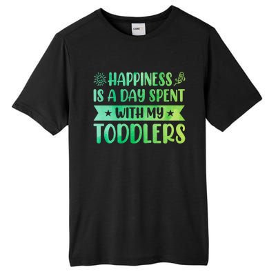 Happiness Is A Day Spent With My Sitter Daycare Gift Tall Fusion ChromaSoft Performance T-Shirt