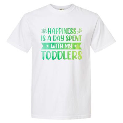 Happiness Is A Day Spent With My Sitter Daycare Gift Garment-Dyed Heavyweight T-Shirt