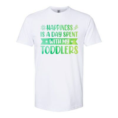 Happiness Is A Day Spent With My Sitter Daycare Gift Softstyle CVC T-Shirt