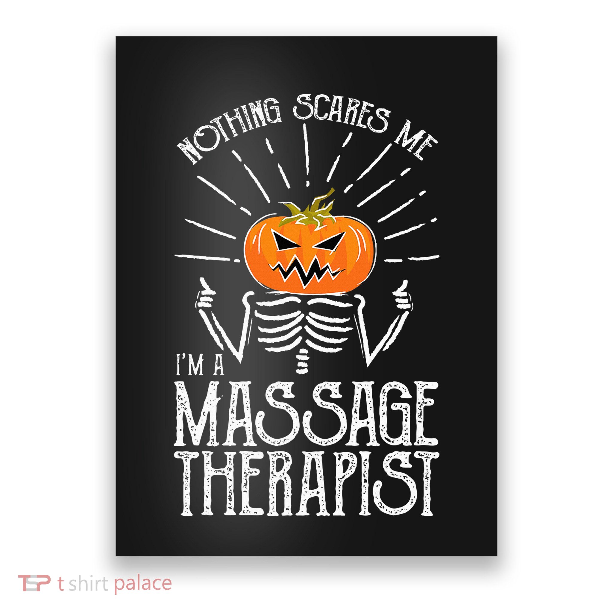 Halloween I'm A Massage Therapist Massage Therapy Poster