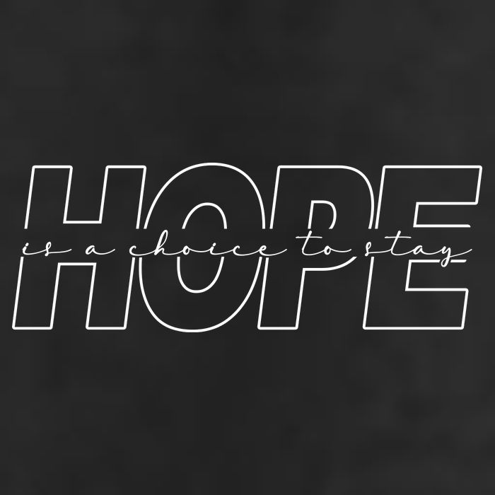 Hope Is A Choice To Stay Positive Quote Adult Drive Performance Visor