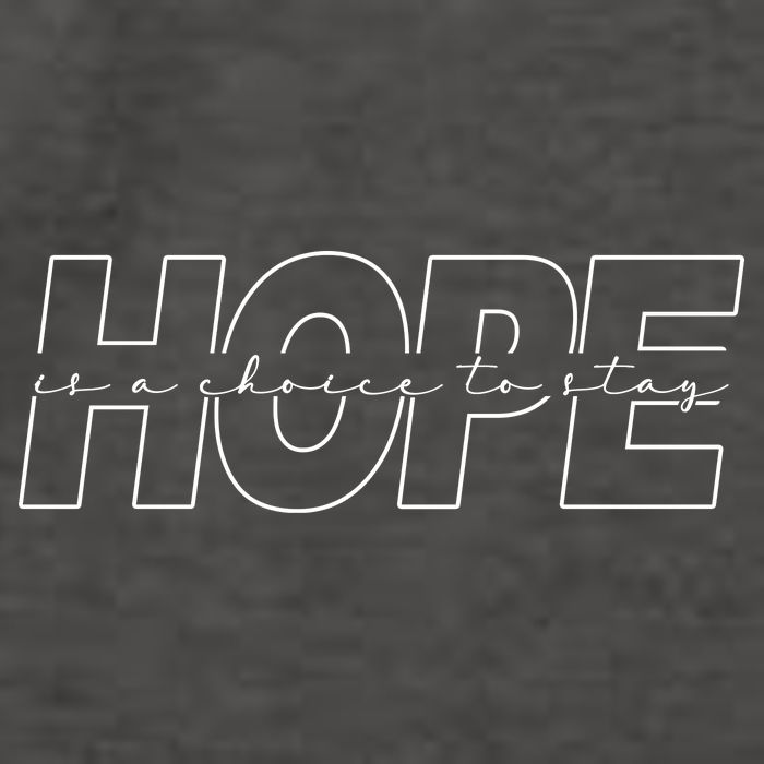 Hope Is A Choice To Stay Positive Quote Vector Backpack