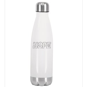 Hope Is A Choice To Stay Positive Quote Stainless Steel Insulated Water Bottle