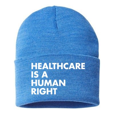 Healthcare Is A Hu Right Gift Sustainable Knit Beanie