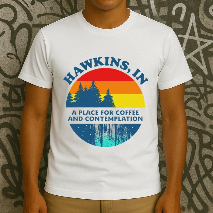 H.A.W.K.I.N.S In A Place For Coffee And Contemplation T-Shirt