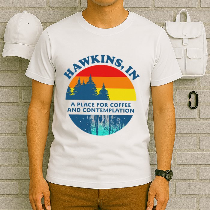 H.A.W.K.I.N.S In A Place For Coffee And Contemplation T-Shirt