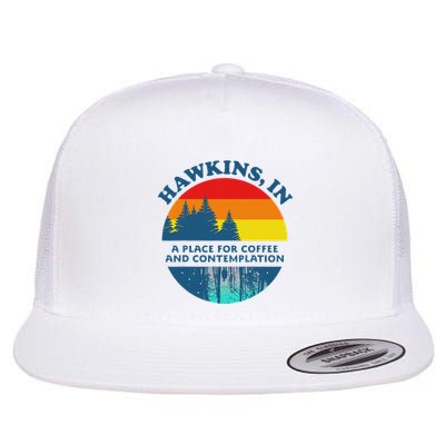 H.A.W.K.I.N.S In A Place For Coffee And Contemplation Flat Bill Trucker Hat