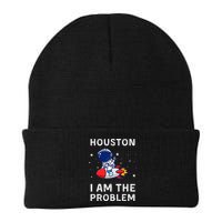 Houston I Am The Problem Funny Astronaut Rocket Space Beanie