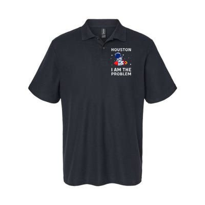 Houston I Am The Problem Funny Astronaut Rocket Space Polo