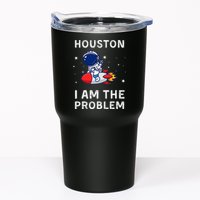 Houston I Am The Problem Funny Astronaut Rocket Space Tumbler