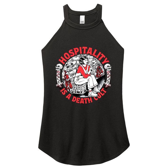 Hospitality Is A Death Cult Women's Perfect Tri Rocker Tank