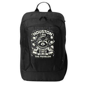 Houston I Am The Problem Funny Space Lovers Astronaut City Backpack