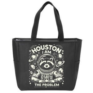 Houston I Am The Problem Funny Space Lovers Astronaut Zip Tote Bag